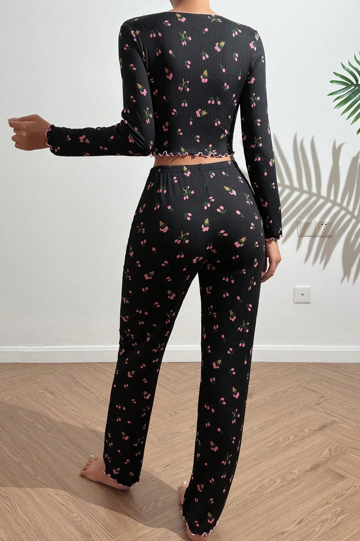 Merry See Set de pijamale din material personalizat imprimat