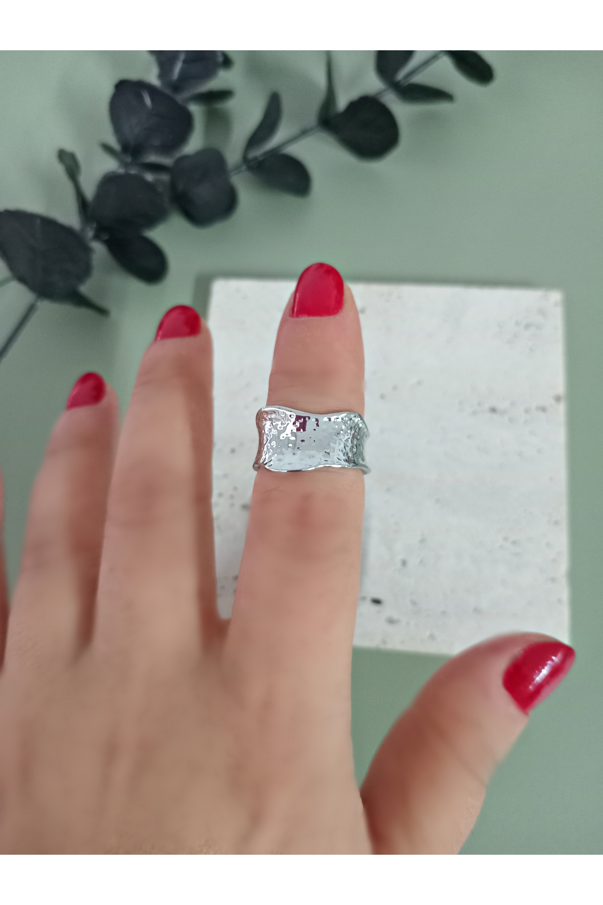 Silver Adjustable Ring, No Discoloration