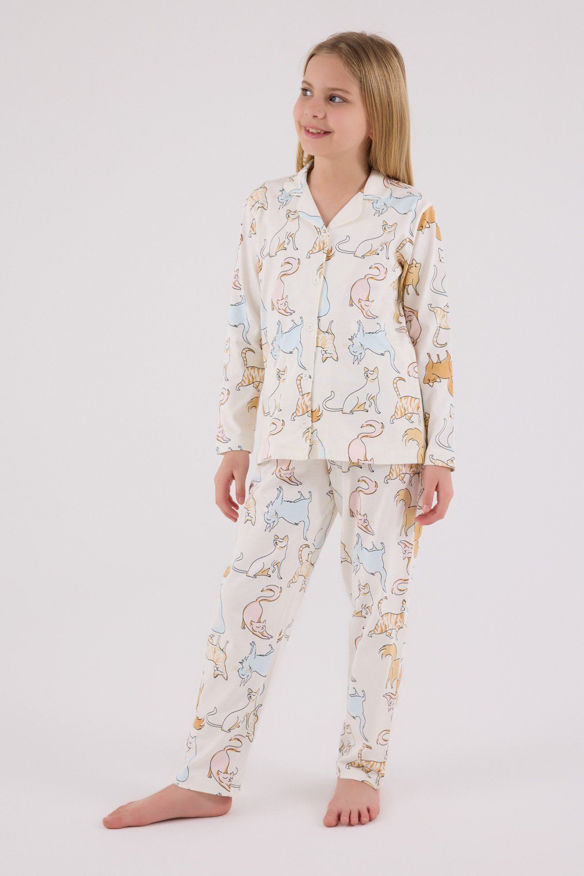 HAUSEkids 2-15 Yaş Luna Paws Kız Çocuk Takım-Ekru fotoğrafı 3 (önizleme)