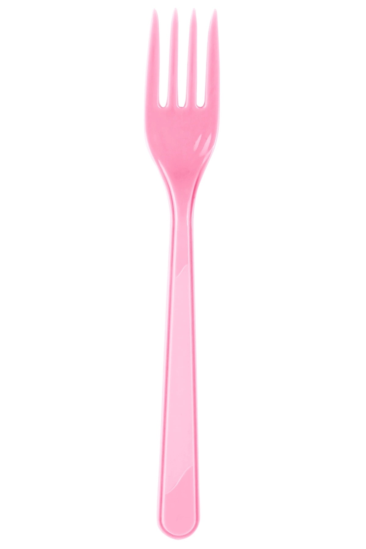 Genel Markalar Roll-Up Plastik Çatal Pembe 25li