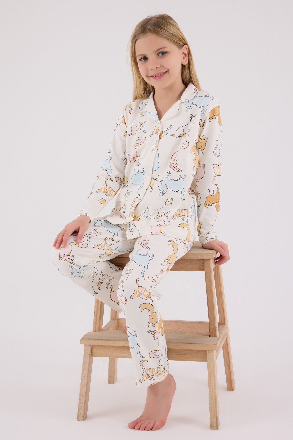 HAUSEkids 2-15 Yaş Luna Paws Kız Çocuk Takım-Ekru fotoğrafı 5 (önizleme)