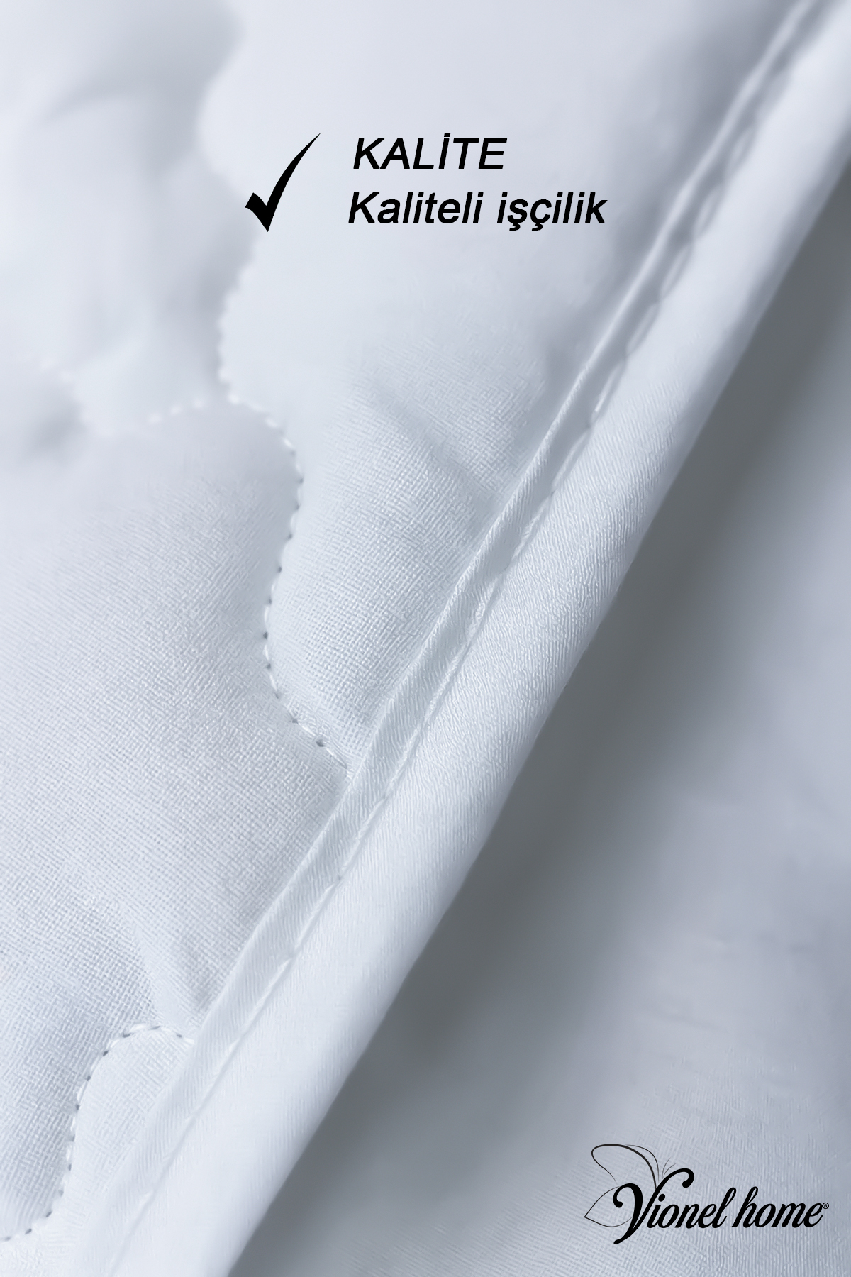 Vionel Home %100 Pamuk Bebek & Çocuk Yorganı |1. Sınıf Silikon Dolgu | 100x150 cm | Antialerjik | Nefes Alabilen fotoğrafı 5 (önizleme)