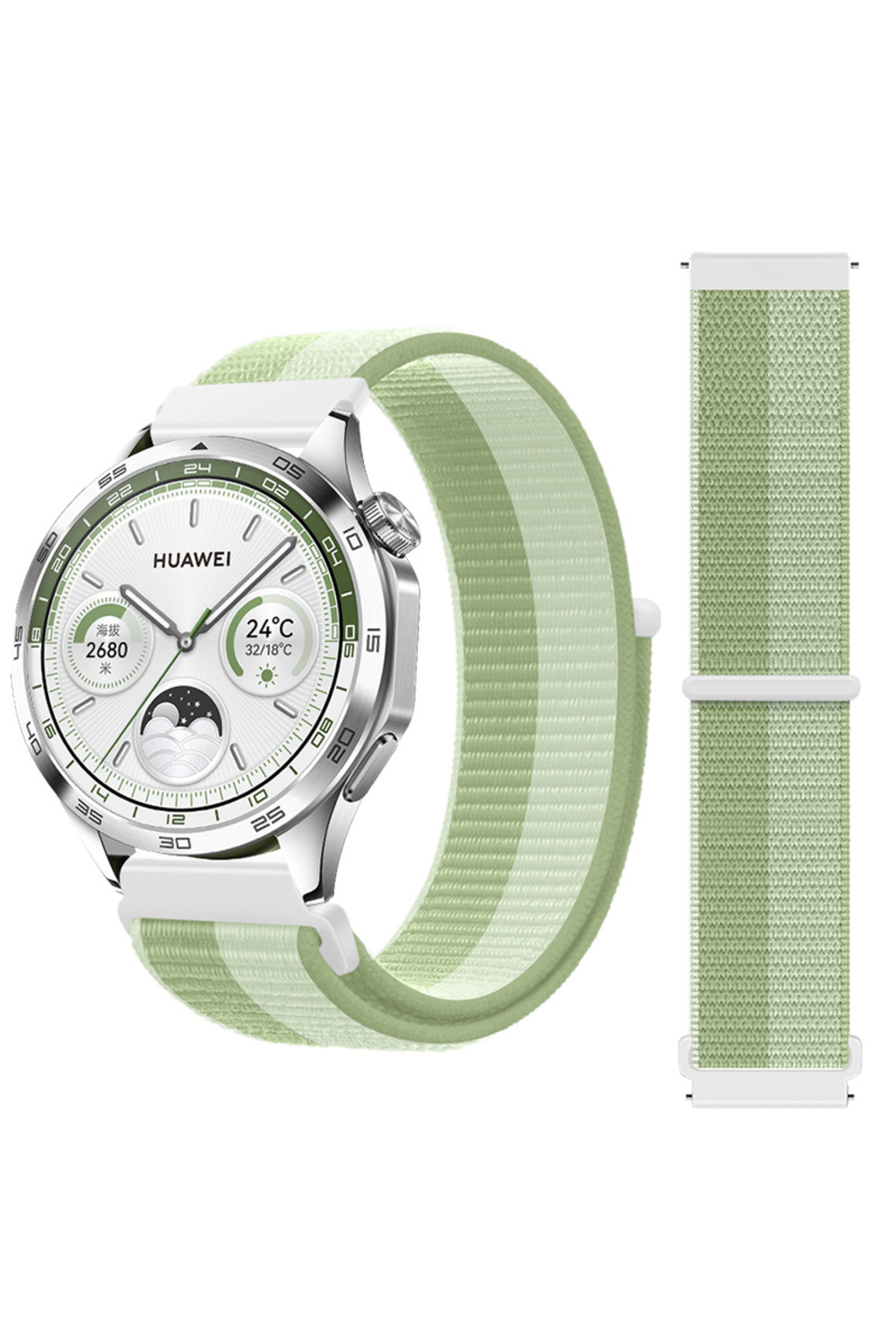 Samsung Galaxy Watch 7 40mm/44mm/FE 40mm(20Mm) Compatible Adjustable Mesh Mesh Velcro Sport Strap