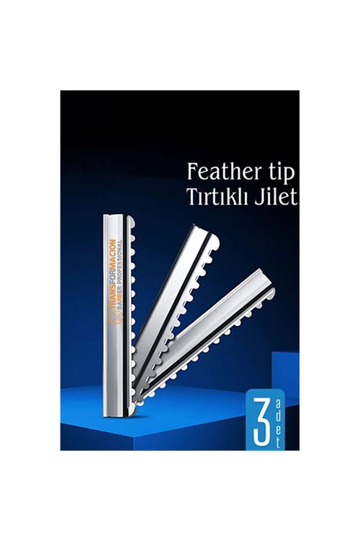 Fırsatkolik Feather Tip Tırtıklı Ustura Jileti 3 Adet