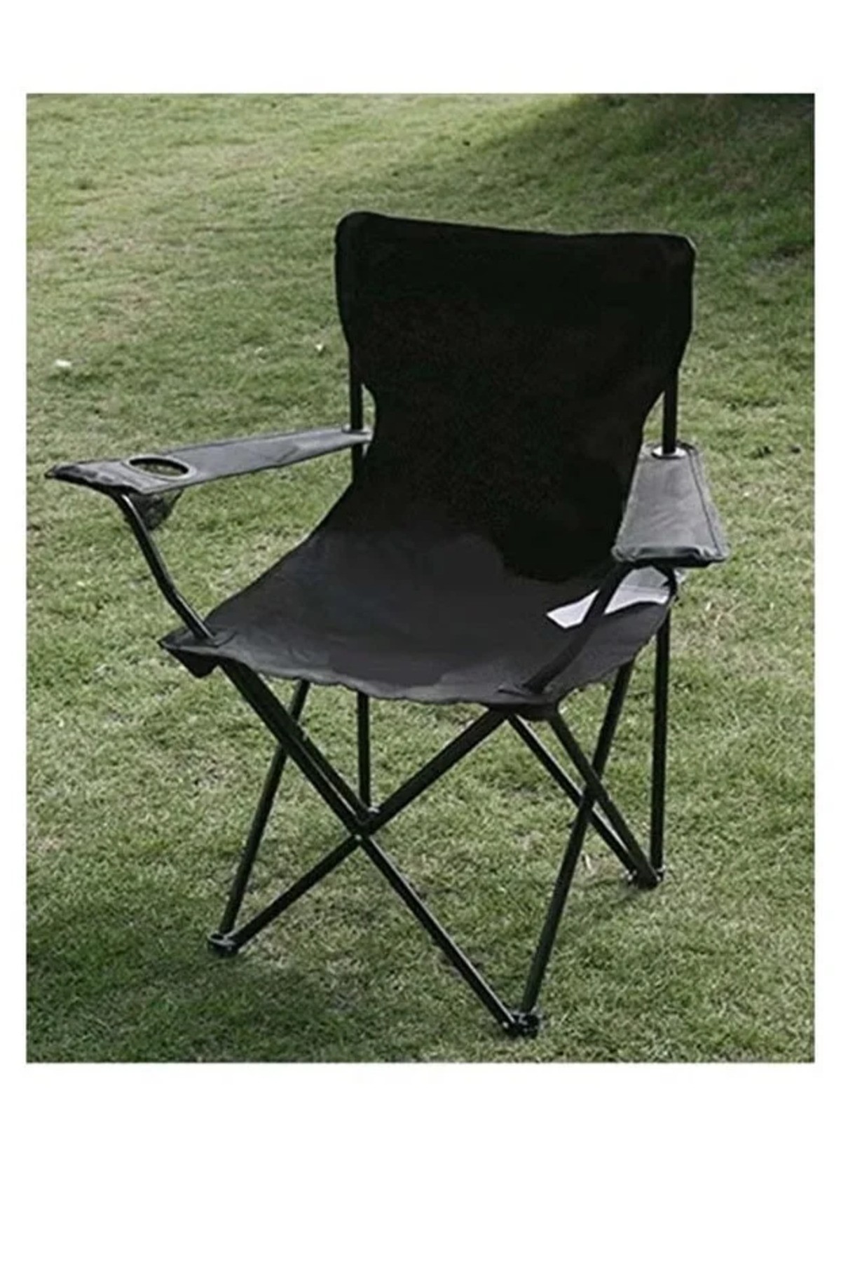 طقم كراسي تخييم يتكون من 3 كراسي قابلة للطي من قماش أكسفورد وقوائم معدنية – مريح وخفيف