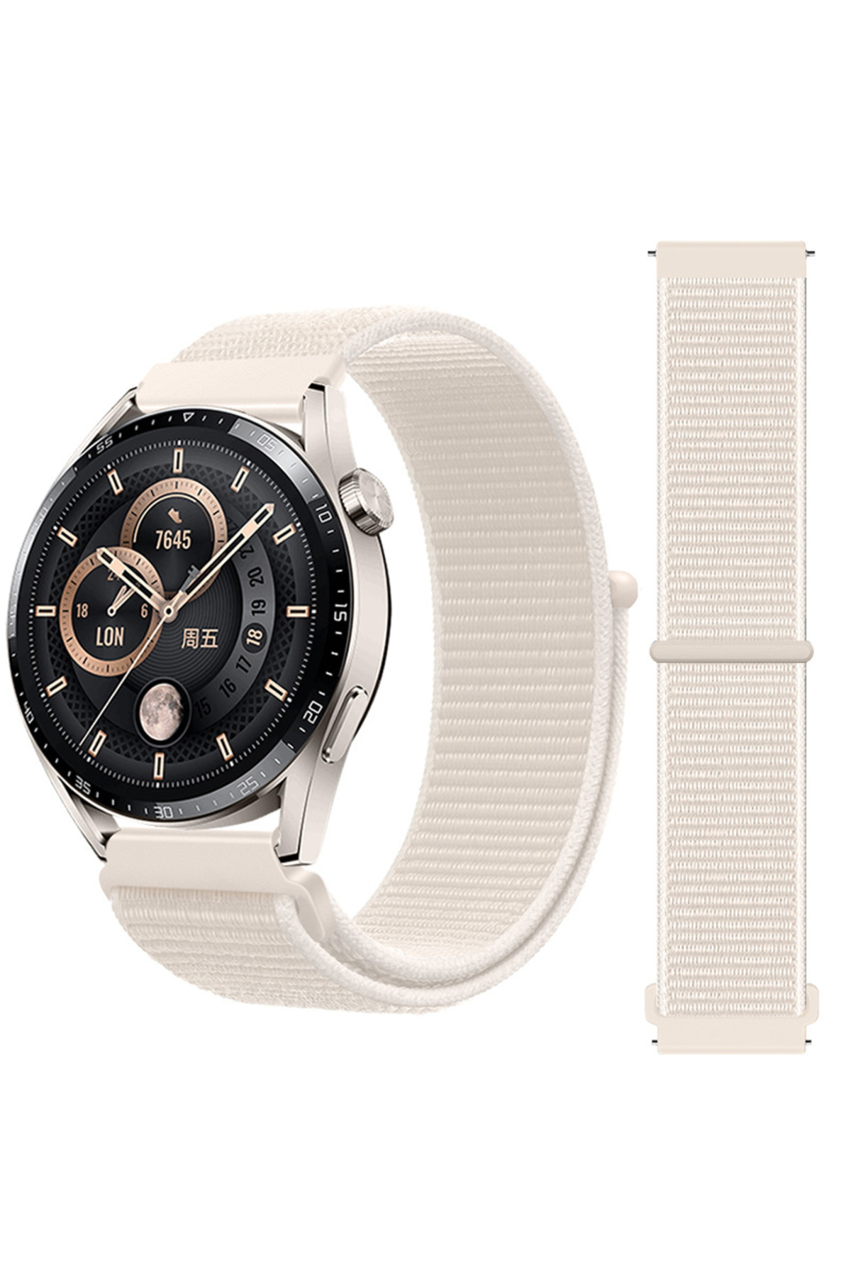 Samsung Galaxy Watch 7 40mm/44mm/FE 40mm(20Mm) Compatible Adjustable Mesh Mesh Velcro Sport Strap
