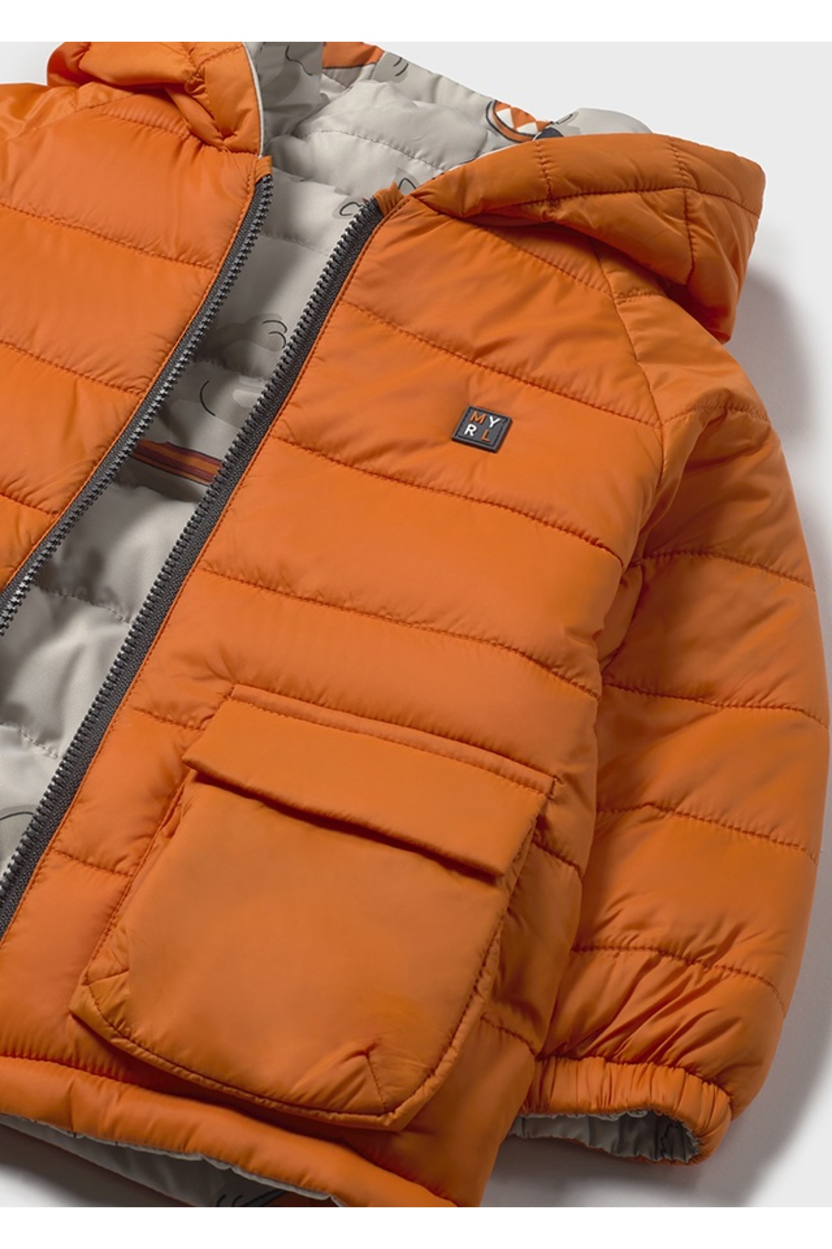 Mayoral 1-4 YAŞ ARASI ÇİFT TARAFLI ŞİŞME MONT - TURUNCU fotoğrafı 4 (önizleme)