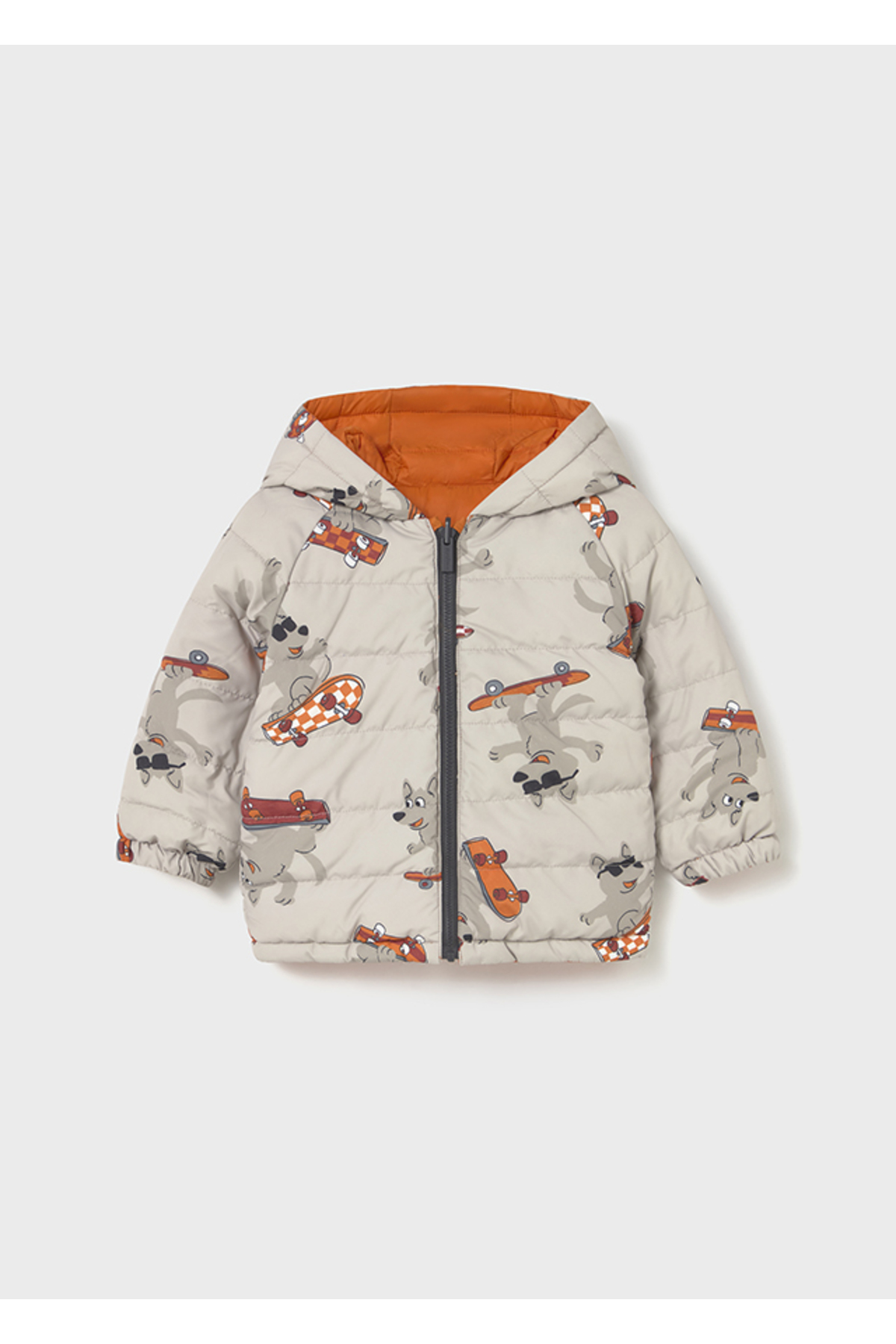 Mayoral 1-4 YAŞ ARASI ÇİFT TARAFLI ŞİŞME MONT - TURUNCU fotoğrafı 2 (önizleme)