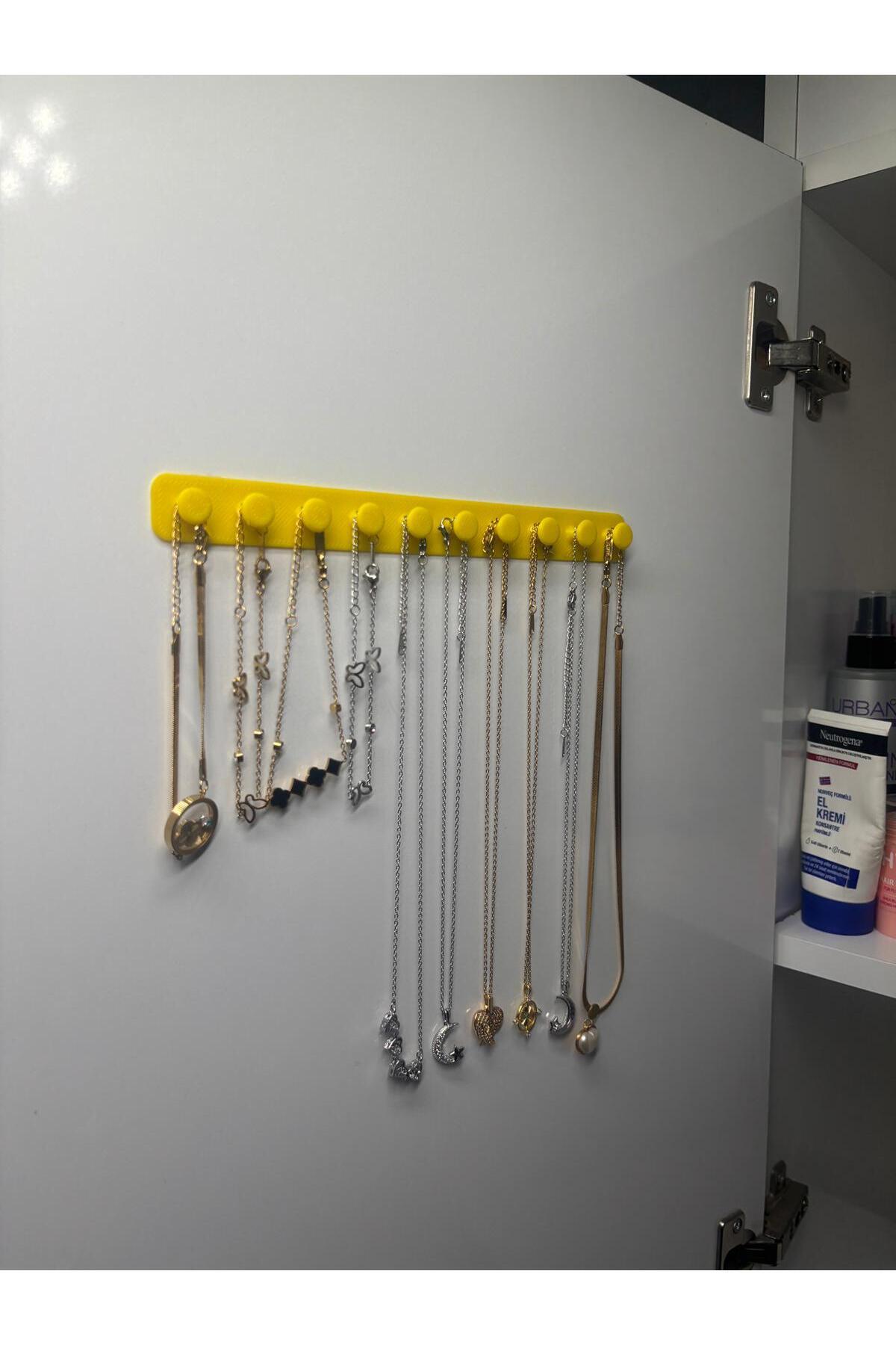Jewelry Hook Rail Organizer Hanger 10 Compartment Hanger
