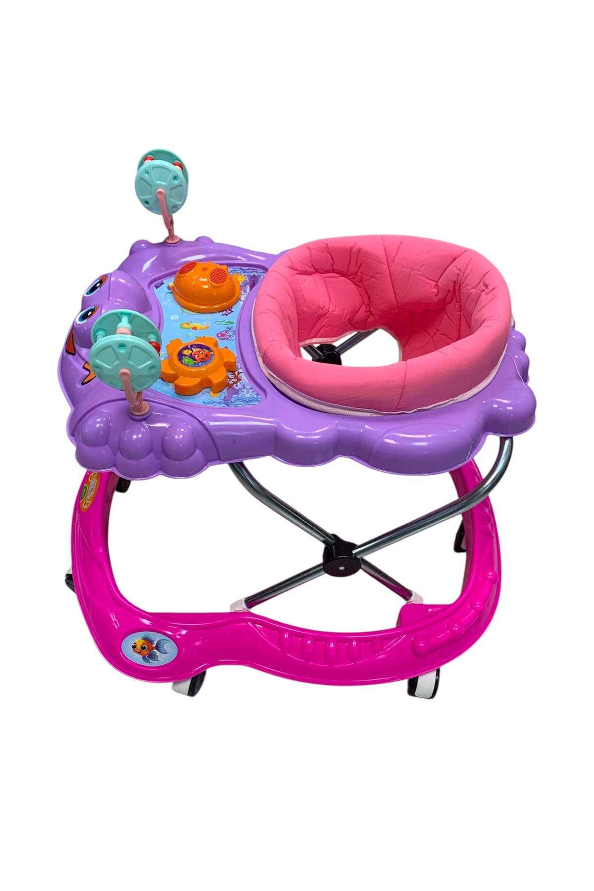 Kids 7 Ayak mor pembe Ninja Modeli Bebek Yürüteç fotoğrafı 3 (önizleme)