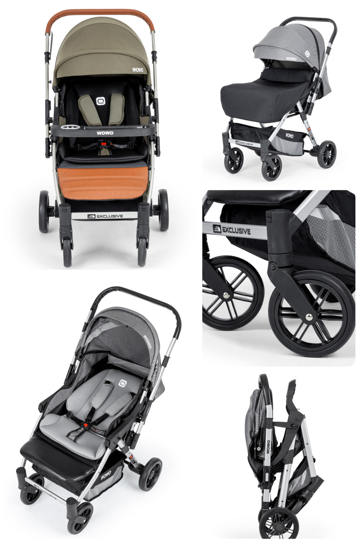 QUARD WOWO Yeni Nesil Çift Yönlü Bebek Arabası fotoğrafı 2 (önizleme)