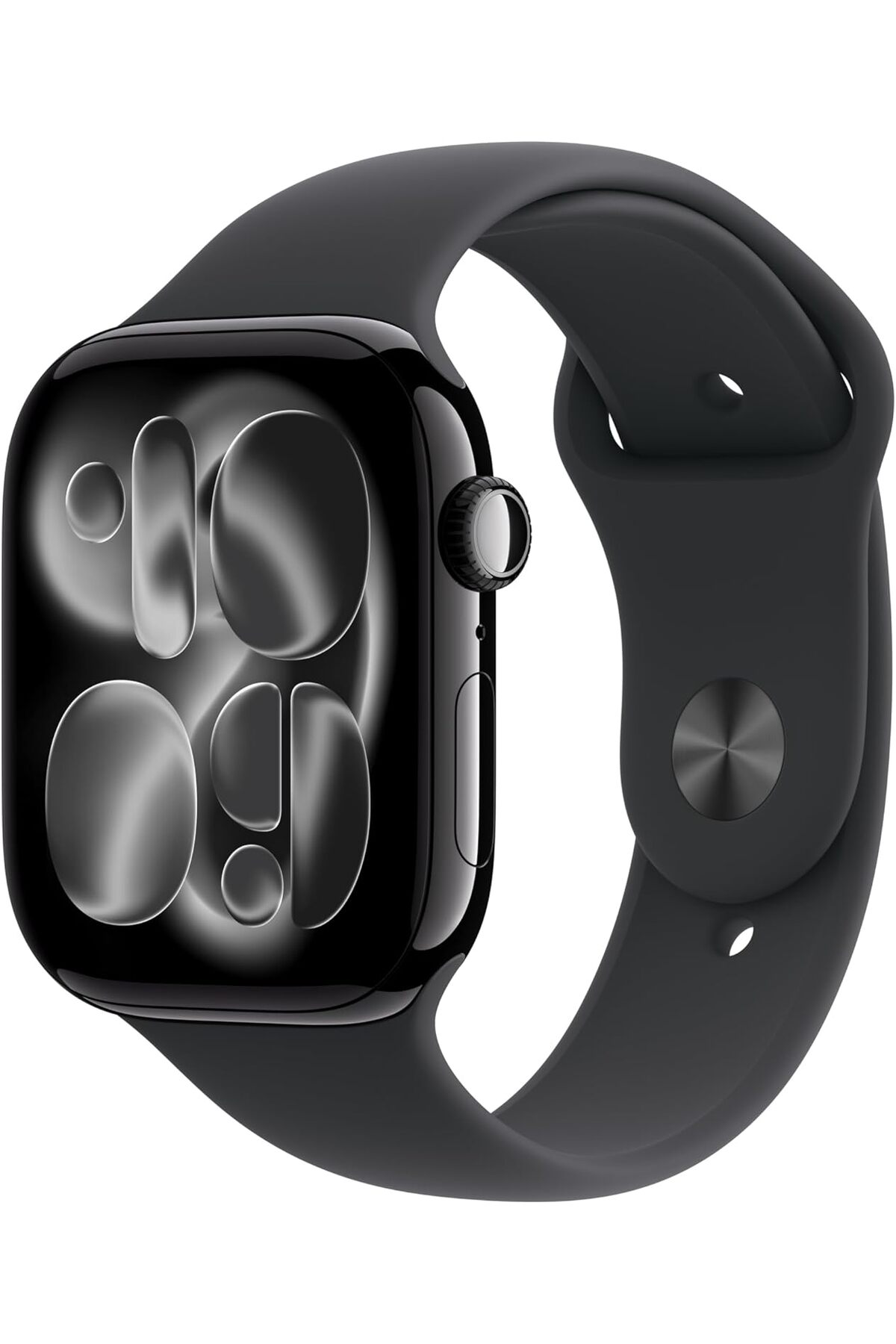 Apple Watch Series 11 GPS 46mm Jet Black Aluminium Case with Black Sport Band...