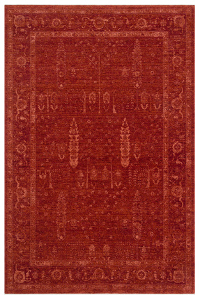 Neşem Halı Boutique EKOHALI Shiraz SHR 03 Red Vintage Desenli Sıcak Renk Tonl...