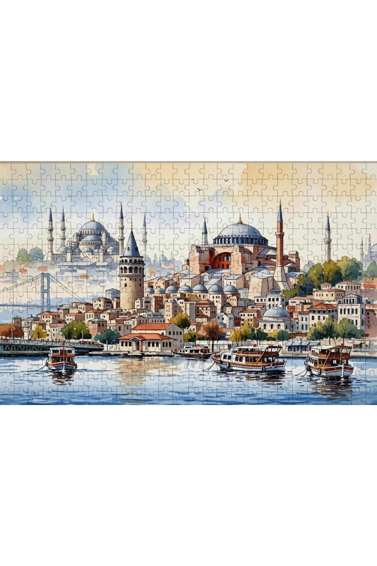 begovart Ayasofya , Sultanahmet Ve Galata Kulesi İstanbul Çizim