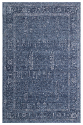 Neşem Halı Boutique EKOHALI Shiraz SHR 03 Navy Vintage Desenli Sıcak Renk Ton...