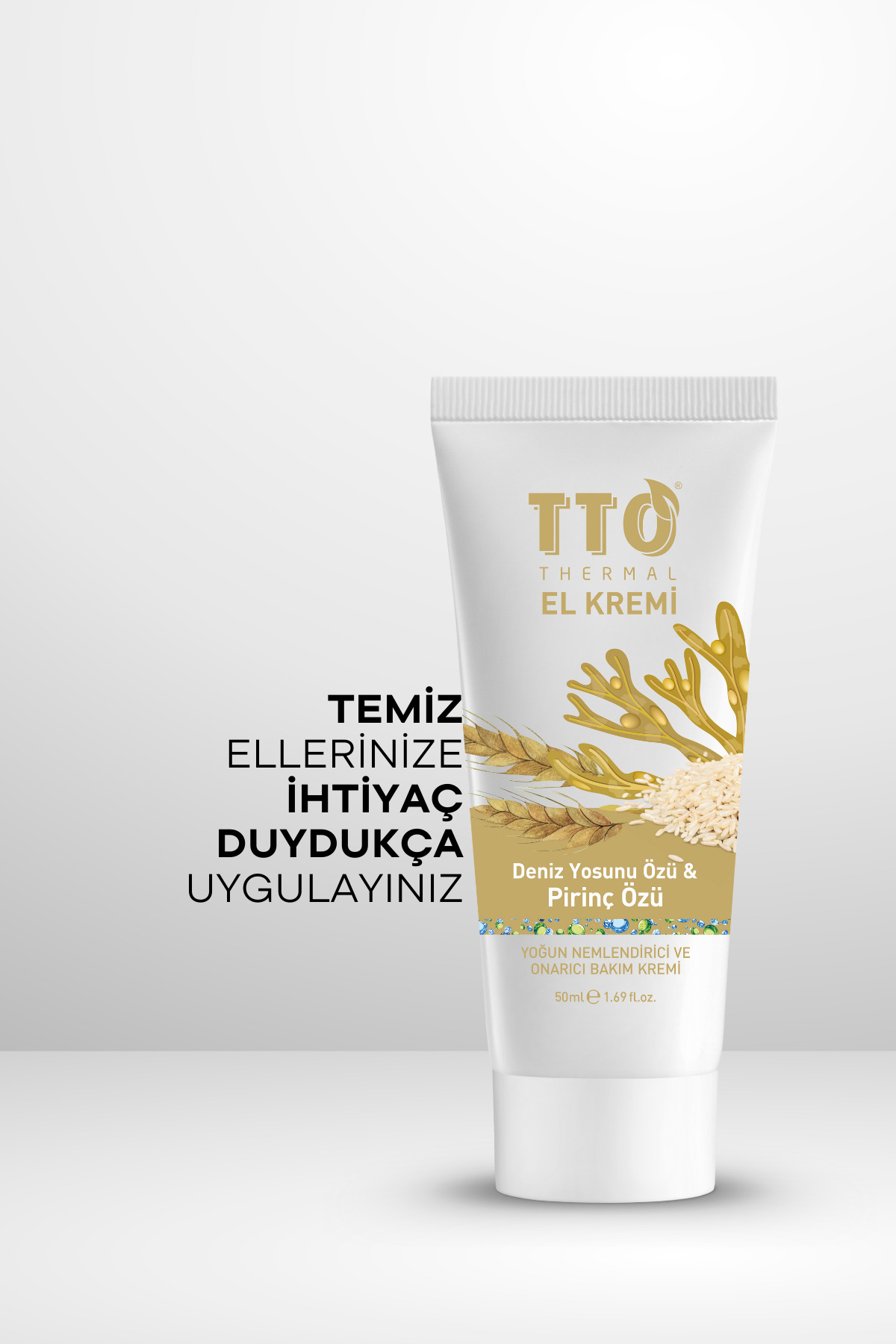 El Kremi Onarıcı Nemlendirici 50 ml Deniz Yosunu Pirinç Özlü Thermal Günlük Bakım — 8684576002181 — تصویر 5 از 6
