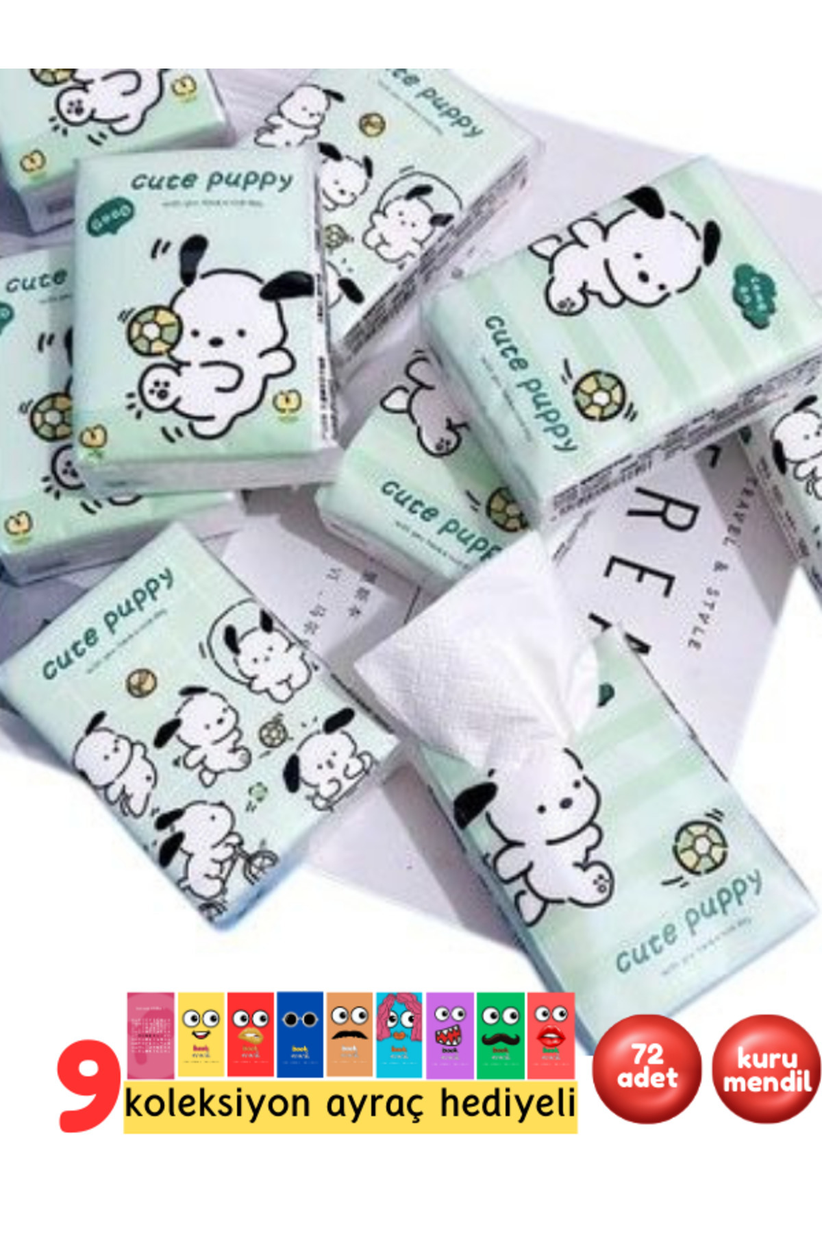Pembe Pasaj Mini Cep Islak Mendil + Kuru Mendil + Sabun - Sihirli Sabun - Okul Hijyen Seti fotoğrafı 5 (önizleme)