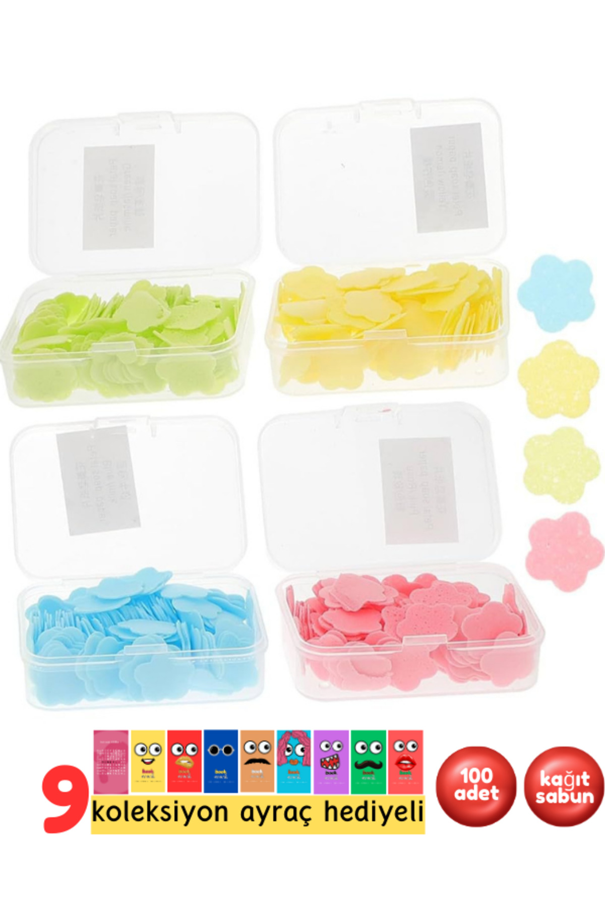 Pembe Pasaj Mini Cep Islak Mendil + Kuru Mendil + Sabun - Sihirli Sabun - Okul Hijyen Seti fotoğrafı 4 (önizleme)