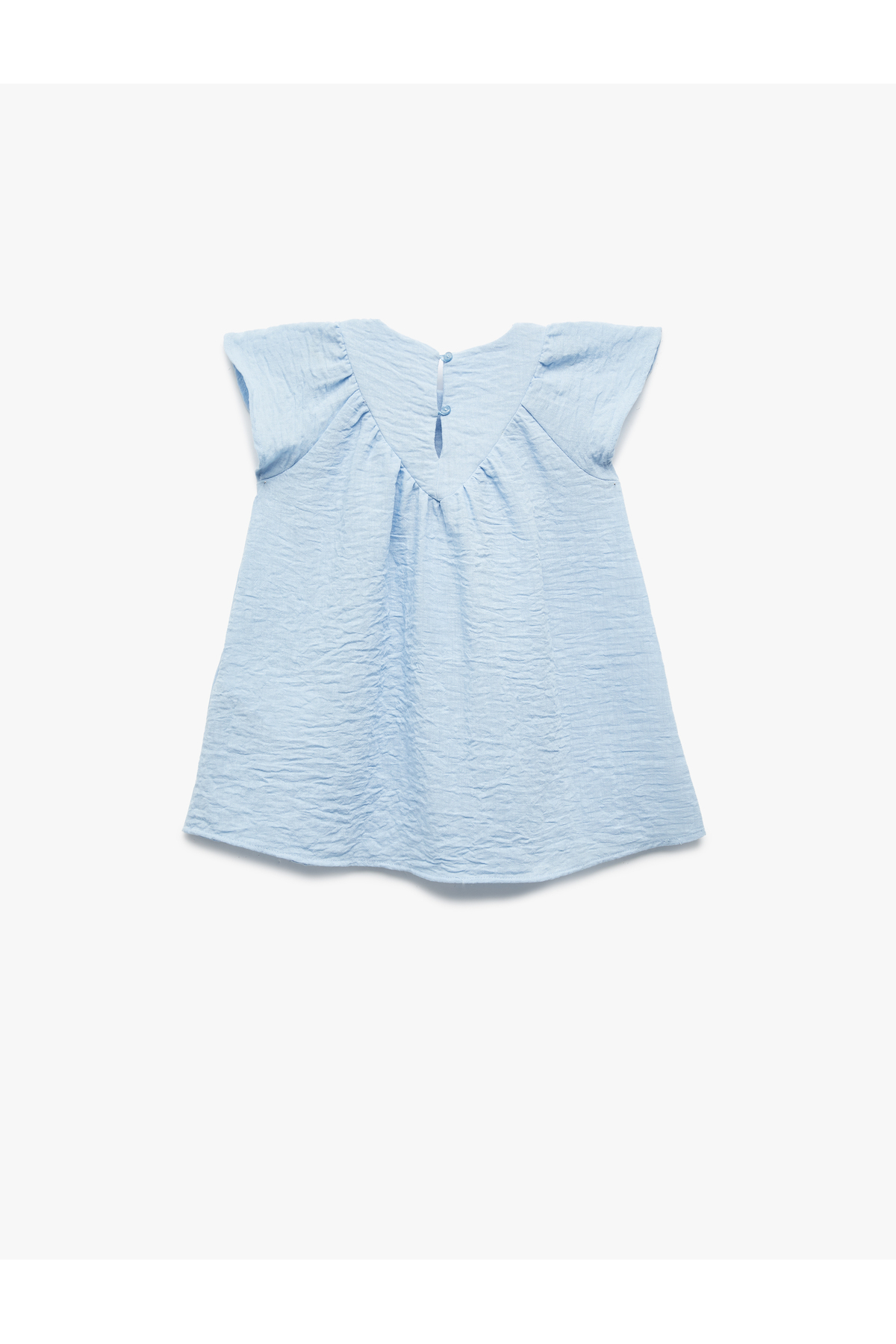 Koton Kısa Kollu Bisiklet Yaka Fiyonklu Elbise fotoğrafı 2 (önizleme)