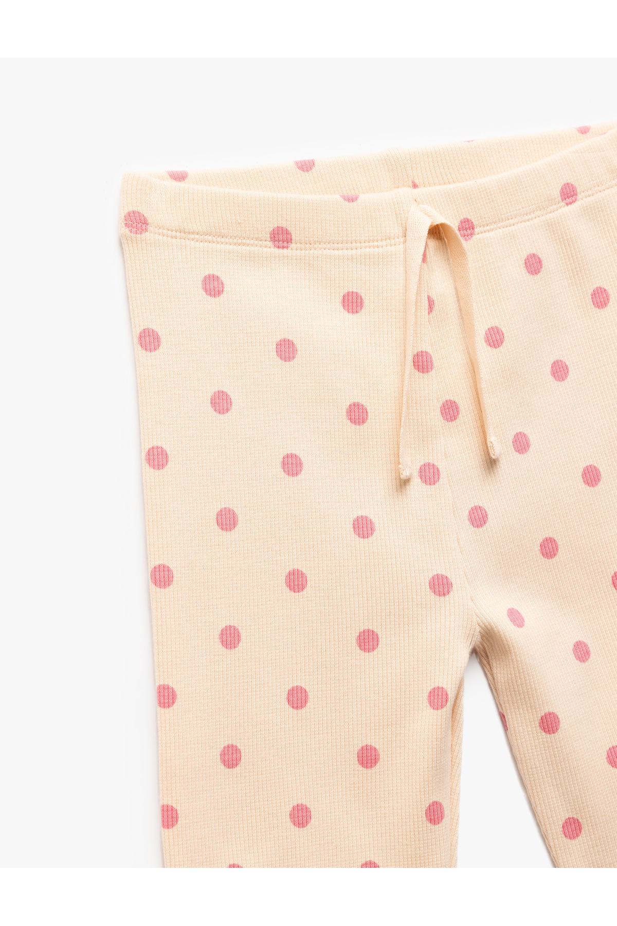 Koton Pamuklu Puantiyeli Beli Lastikli Basic Tayt fotoğrafı 3 (önizleme)