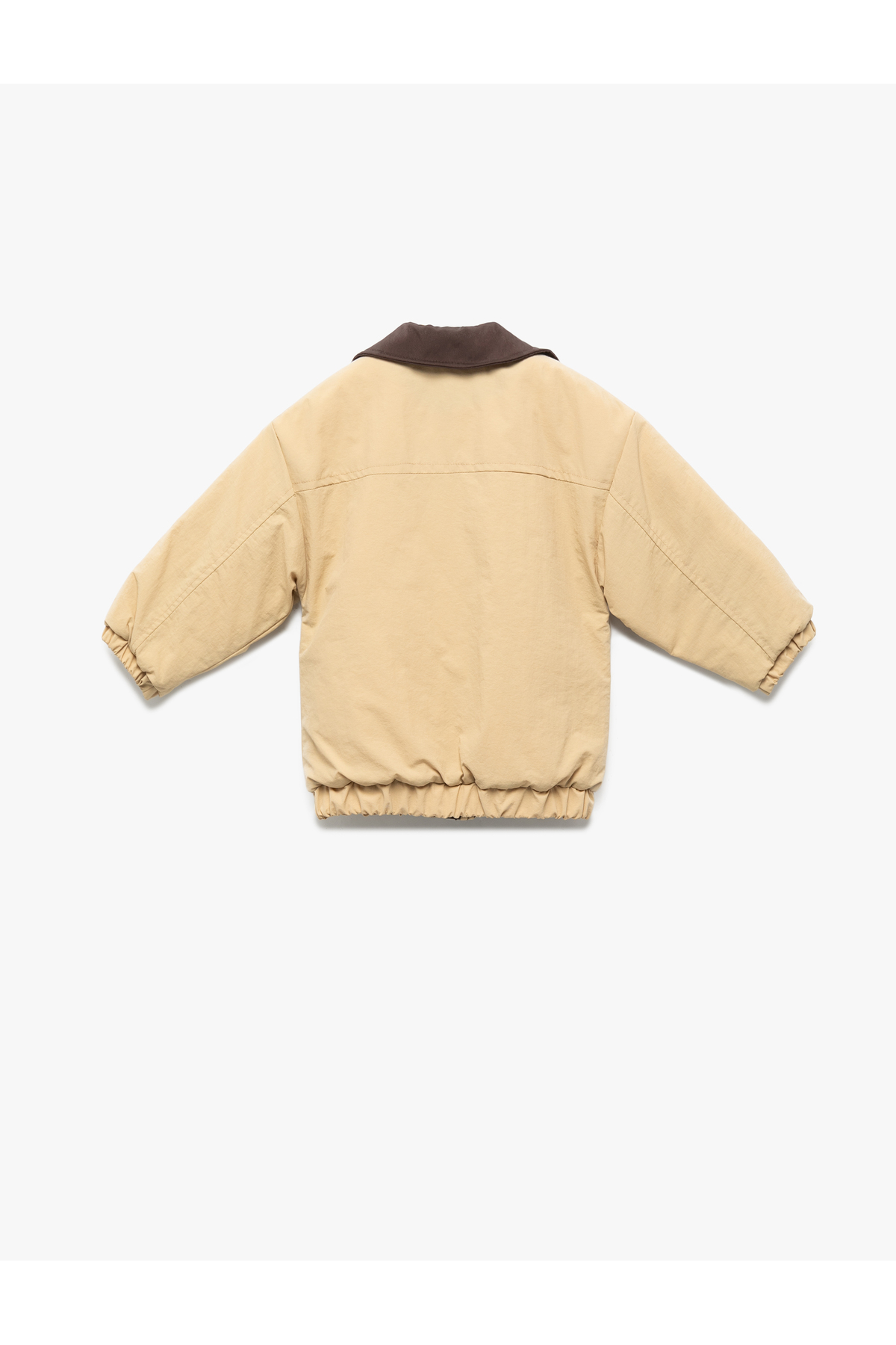 Koton Uzun Kollu Cep Detaylı Renk Bloklu Fermuarlı Gömlek Yaka Bomber Mont fotoğrafı 2 (önizleme)