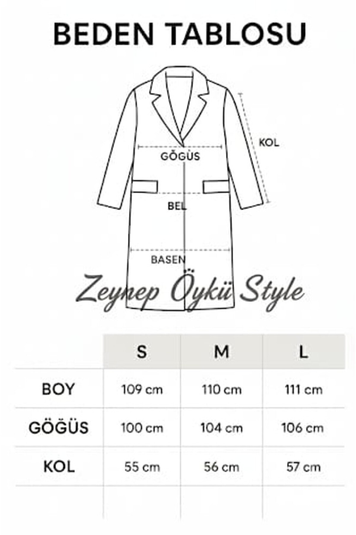 Zeynep Öykü Style Kadın Oversize Kaşe Kaban görsel 2