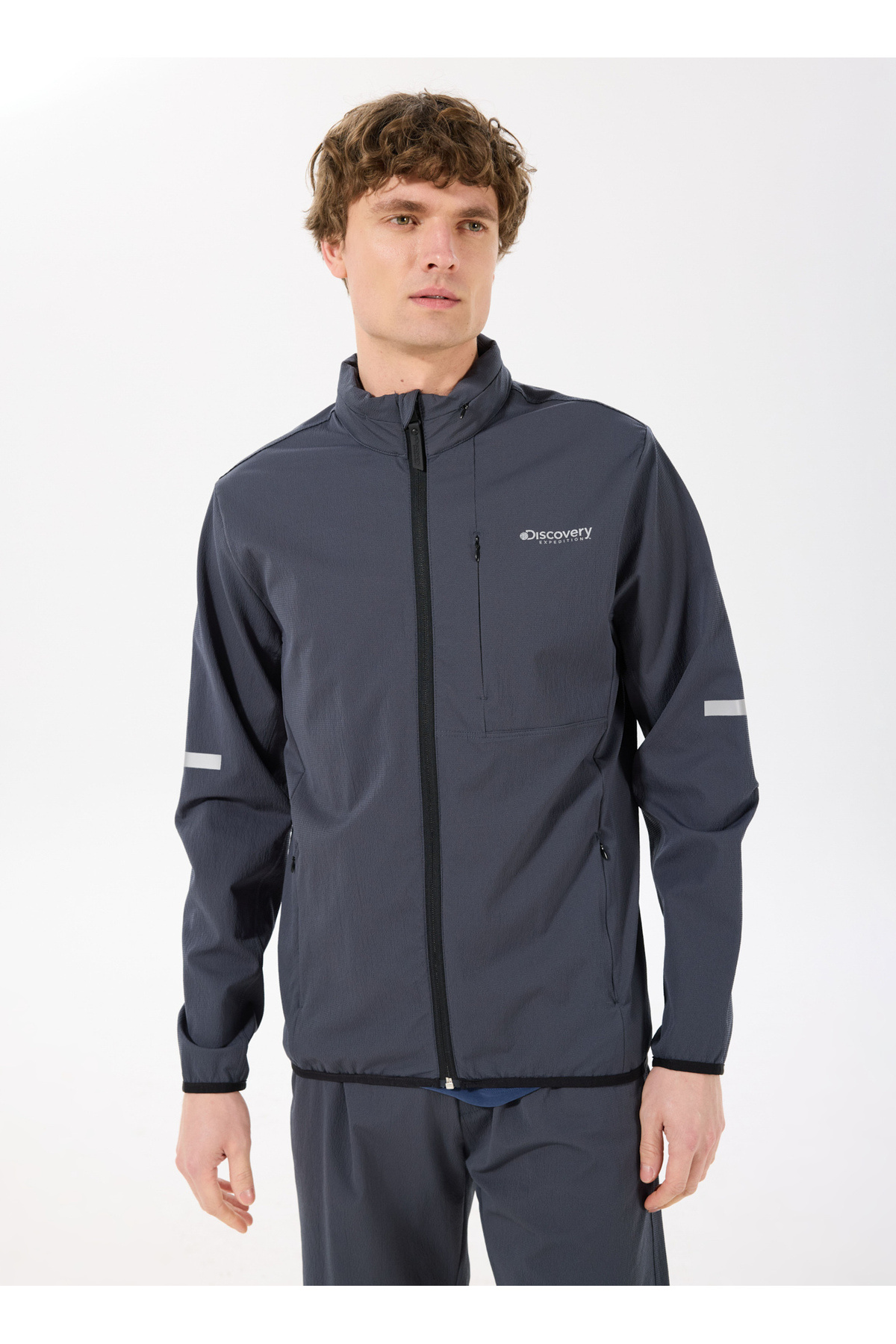 دیسکاوری اکسپدیشن پالتو مردانه طرح استاندارد کلاه‌دار آنتراسیت D5SM-TRC3758