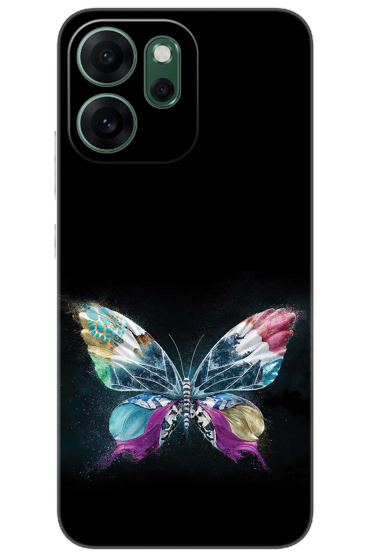 OPPO Reno 14f 5G (CPH2743) Compatible Case Pattern Printed Silicone Butterfly Image NGO:548 CP-j97mXH7