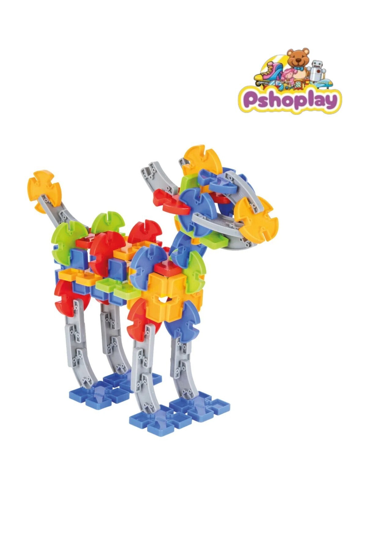 مجموعه ۳۲۰ تکه بلوک – بلوک‌های آموزشی ساختنی در یک ظرف نگهداری ۸ لیتری | ۲ سال به بالا