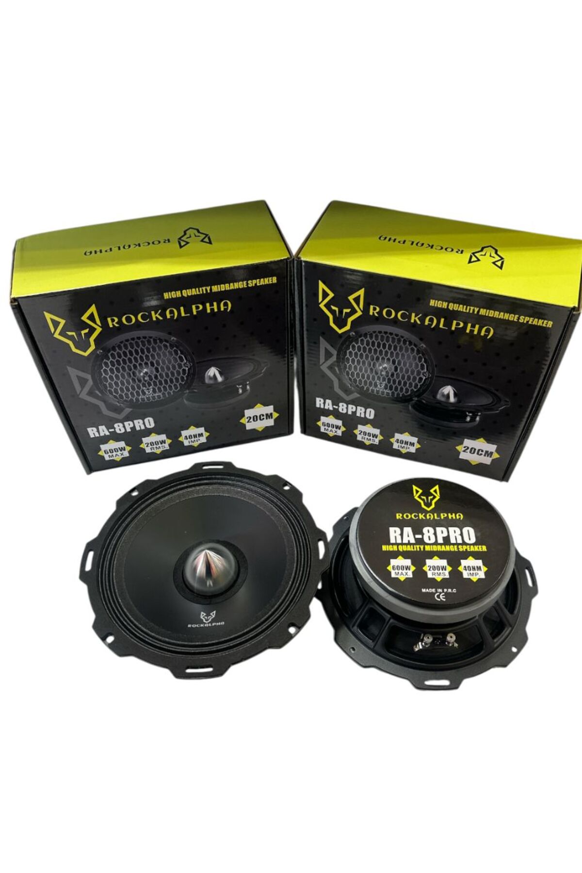 rokiharu　2商品まとめ ROCKALPHA RA-8PRO Çifti 600w-200w Rms Özel Seri 20 cm Metal