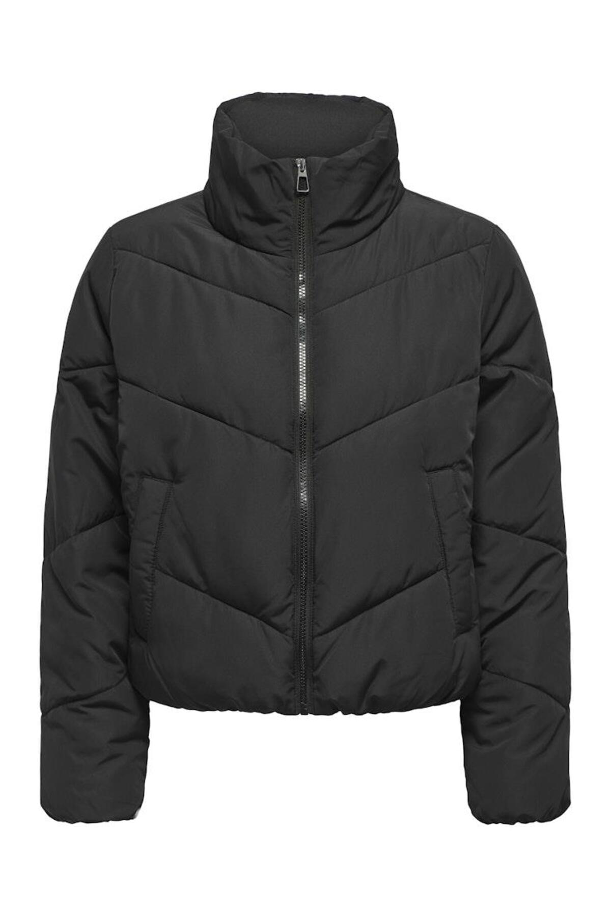 ONLY  Kadın Mont Siyah 15308639 Onlmaggı Solıd Puffer Cc Otw - Görsel 6