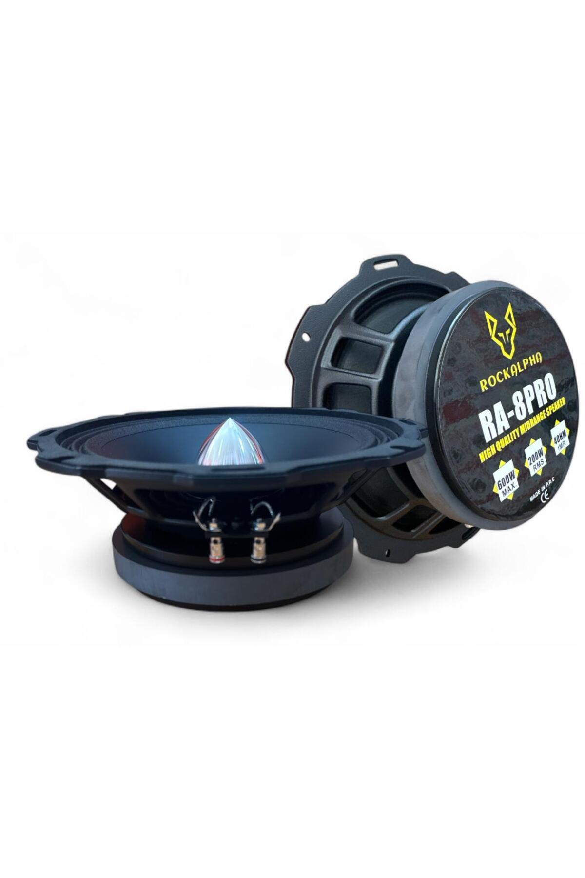 ROCKALPHA RA-8PRO Çifti 600w-200w Rms Özel Seri 20 cm Metal