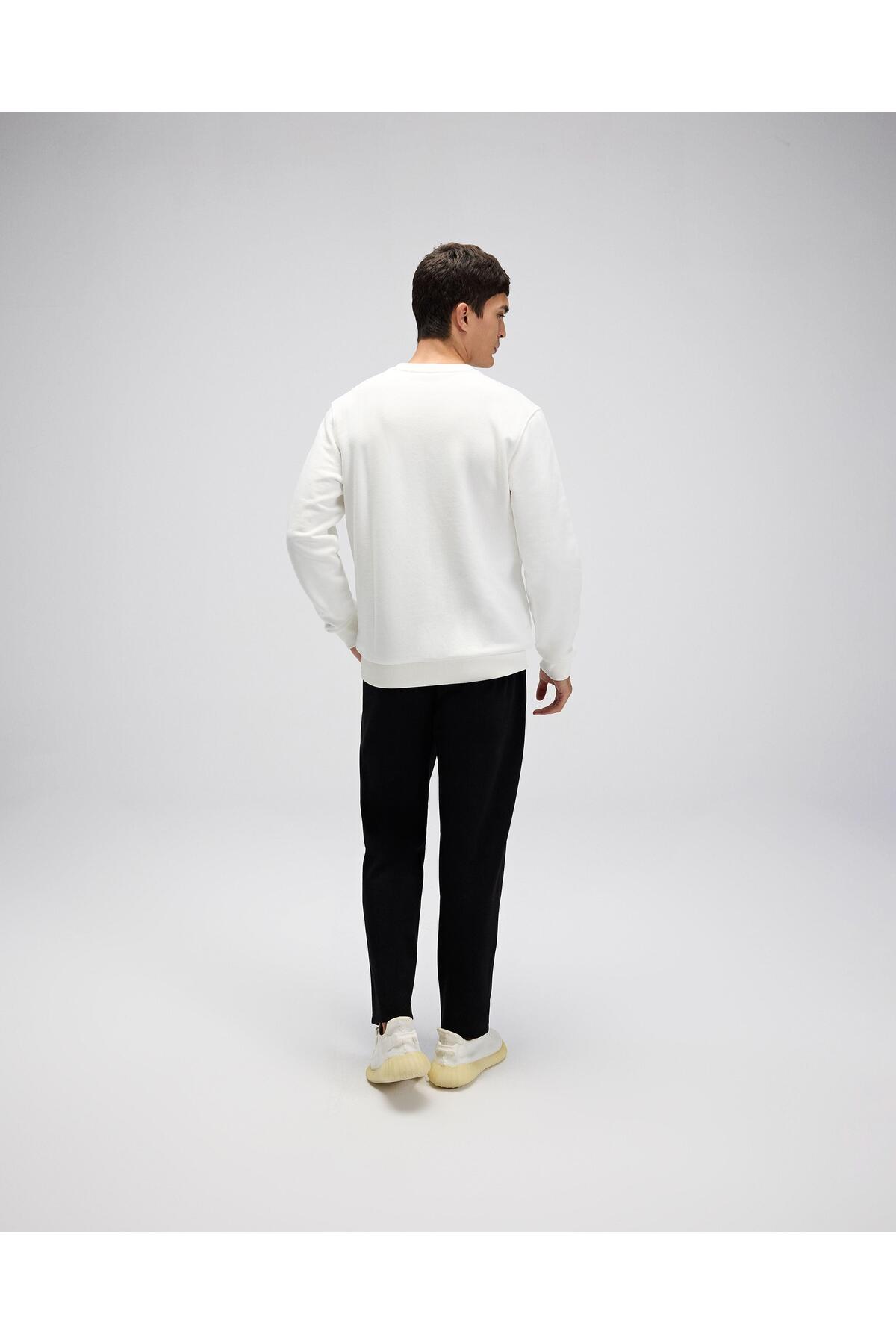Ellesse Erkek Sweatshirt EM579-OF Off White görsel 2