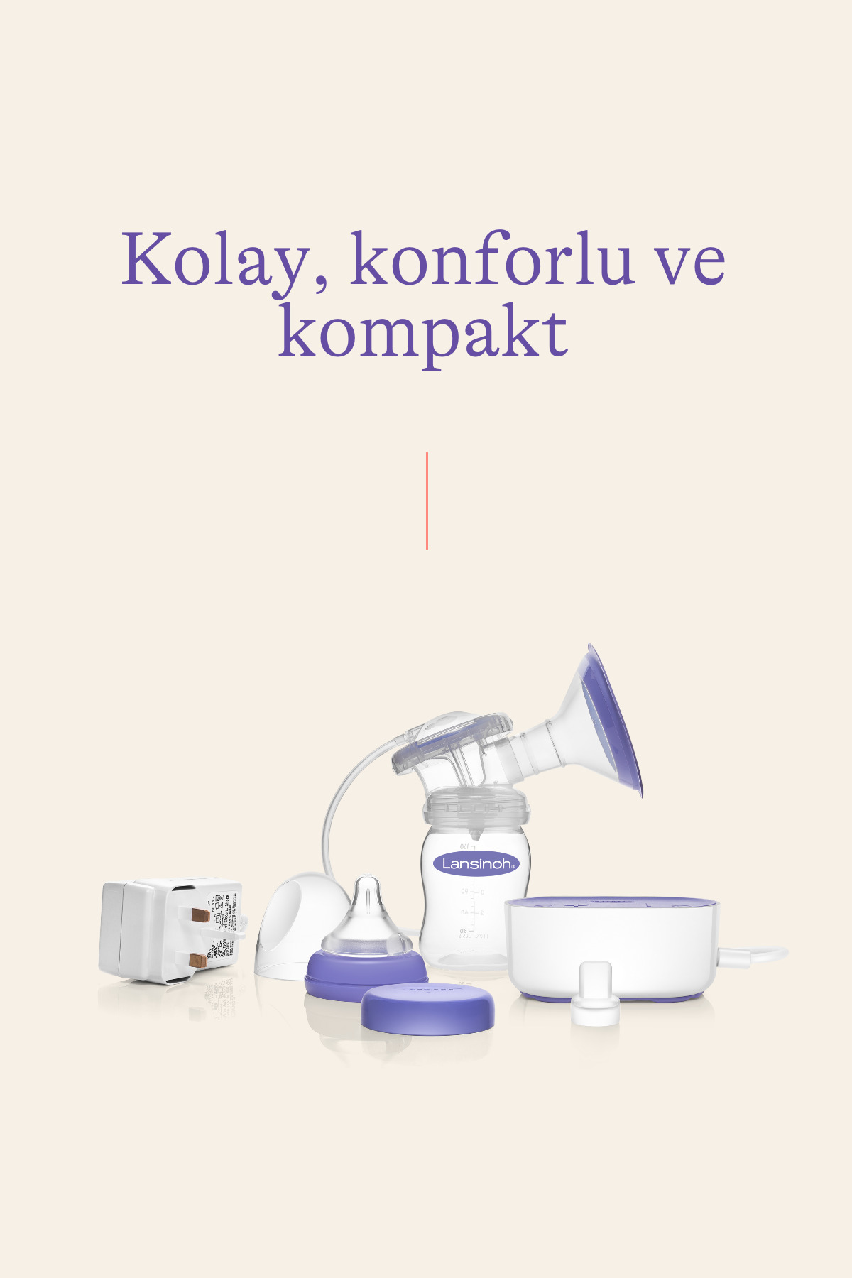 LANSINOH Kompakt Tekli Elektrikli Göğüs Pompası Avantaj Seti (+Blue Lock Göğüs Pedi 60 adet) fotoğrafı 4 (önizleme)