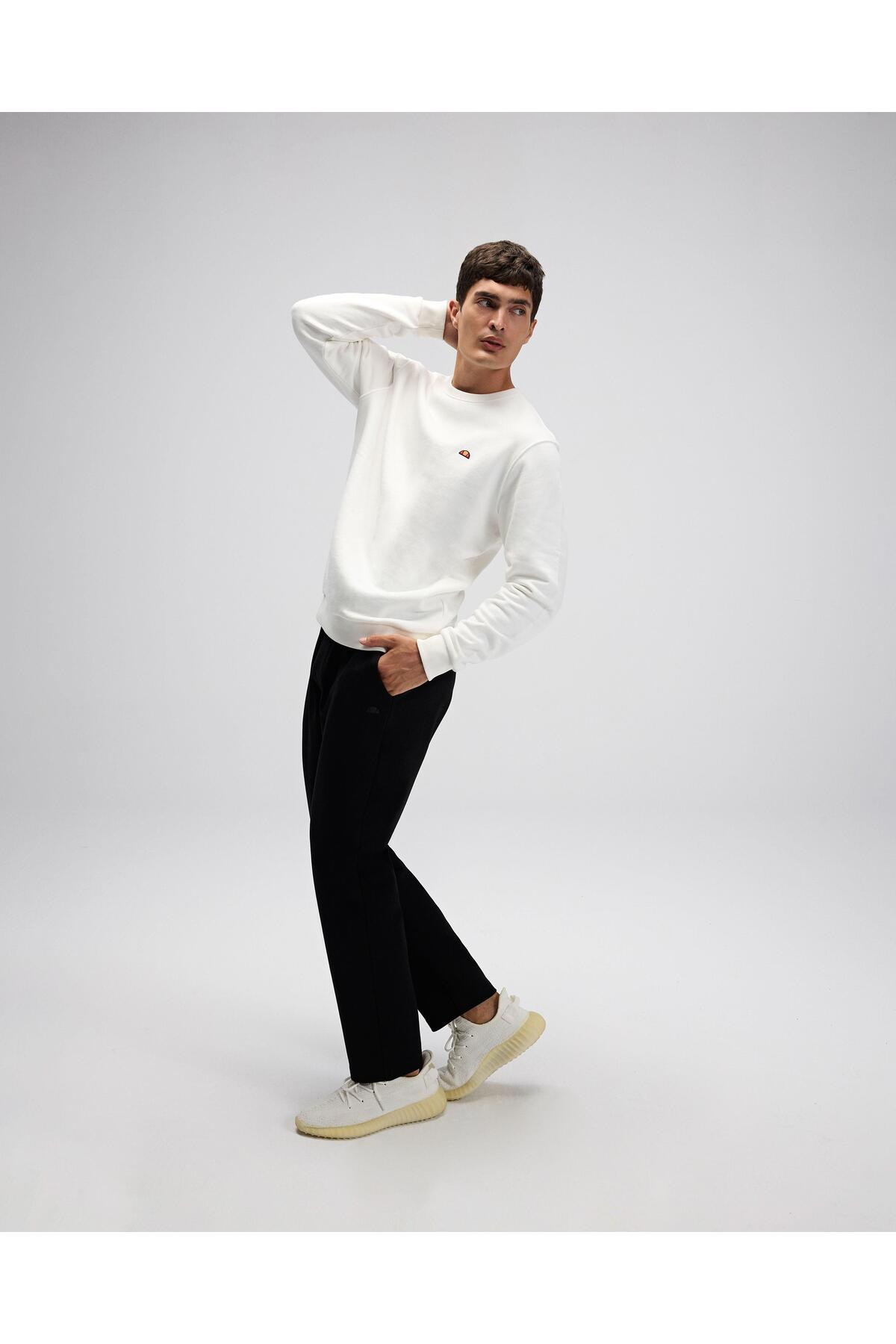 Ellesse Erkek Sweatshirt EM579-OF Off White görsel 5