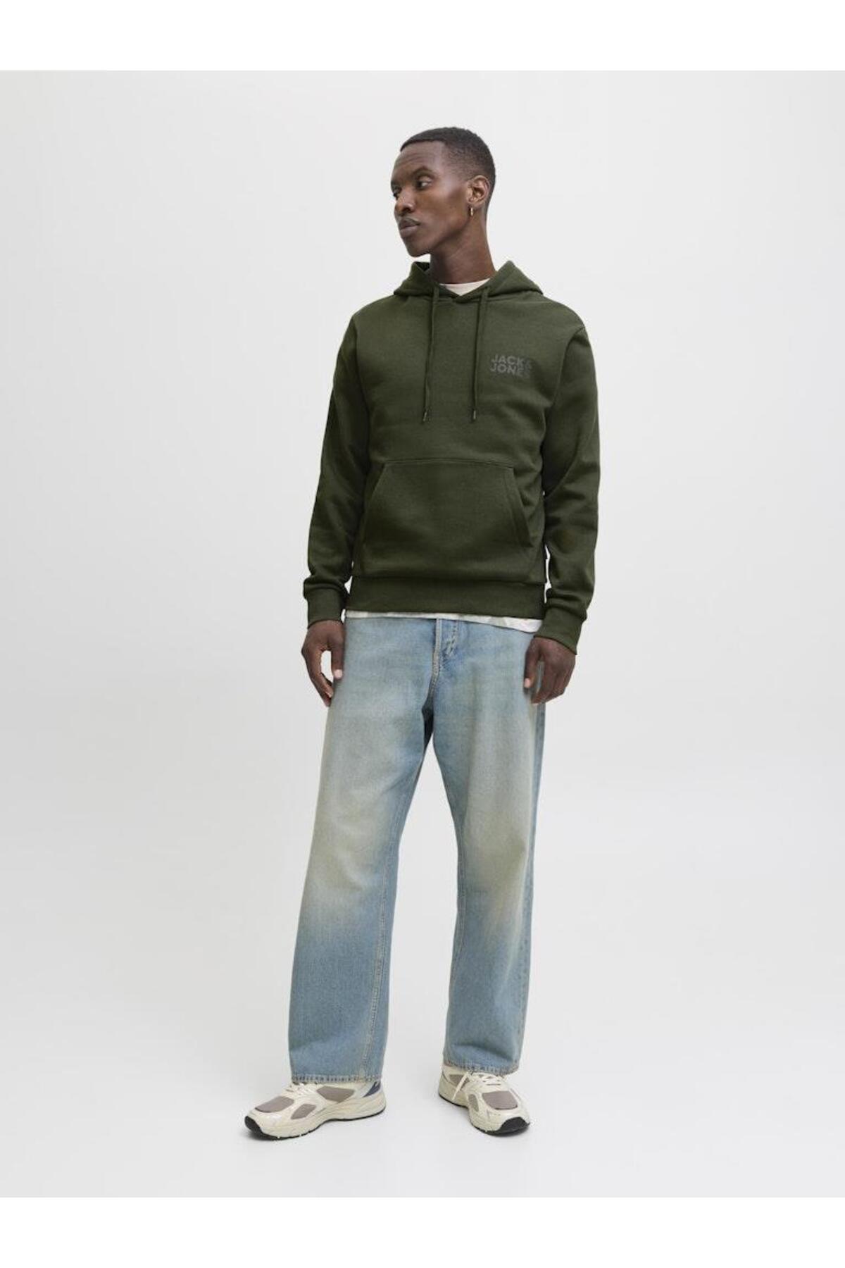 سویشرت مردانه طرح دار آستین بلند | جک اند جونز Jack & Jones TYC0006294317M12152840001 - تصویر 3