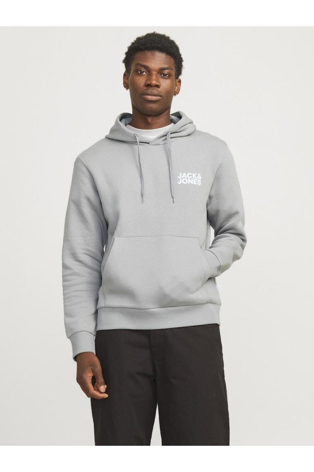 سویشرت هودی مردانه Jjecorp Logo Sweat Hooded Noos کد 12152840 جک اند جونز سویشرت Jack & Jones