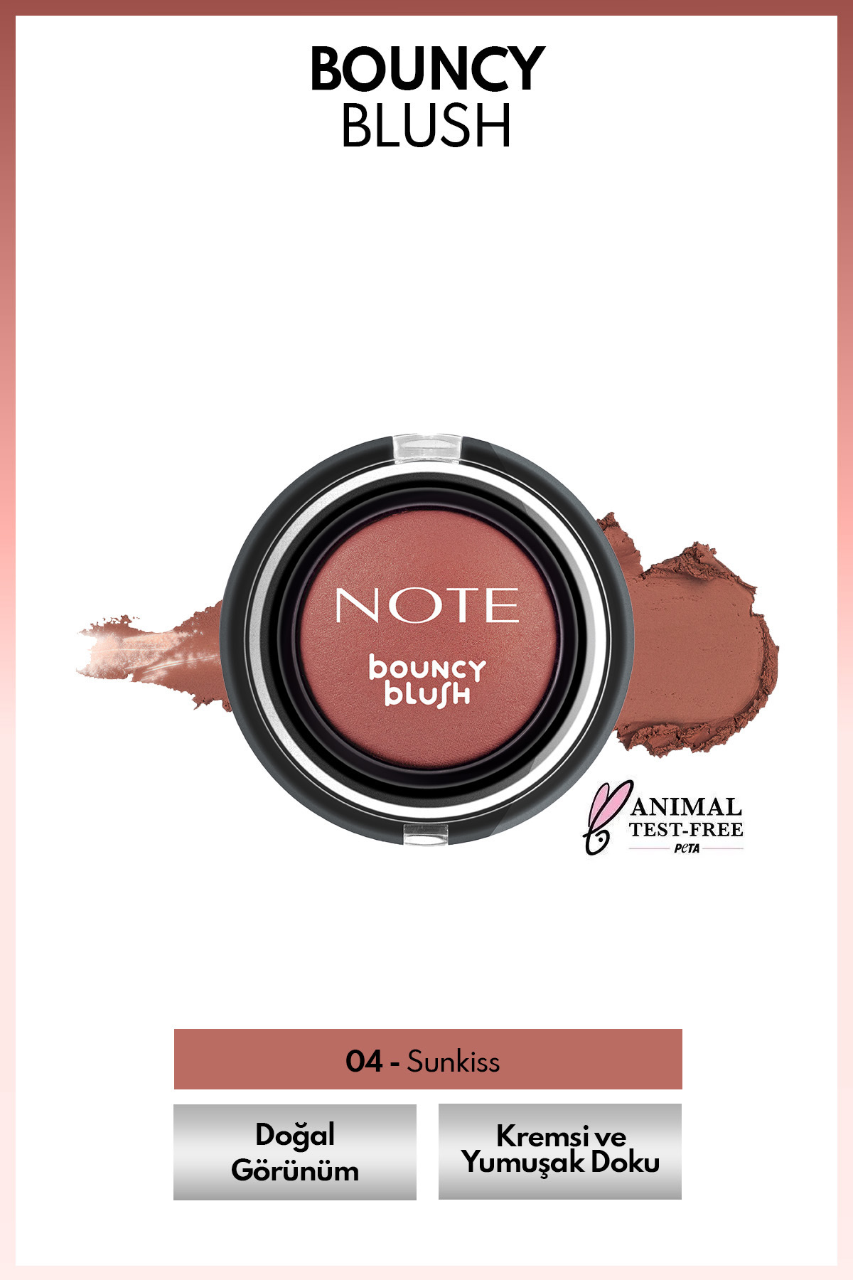 Note Cosmetics Bouncy Blush Yumuşak Kremsi Allık - 04 Sunkiss - Fiyatı, Yorumları