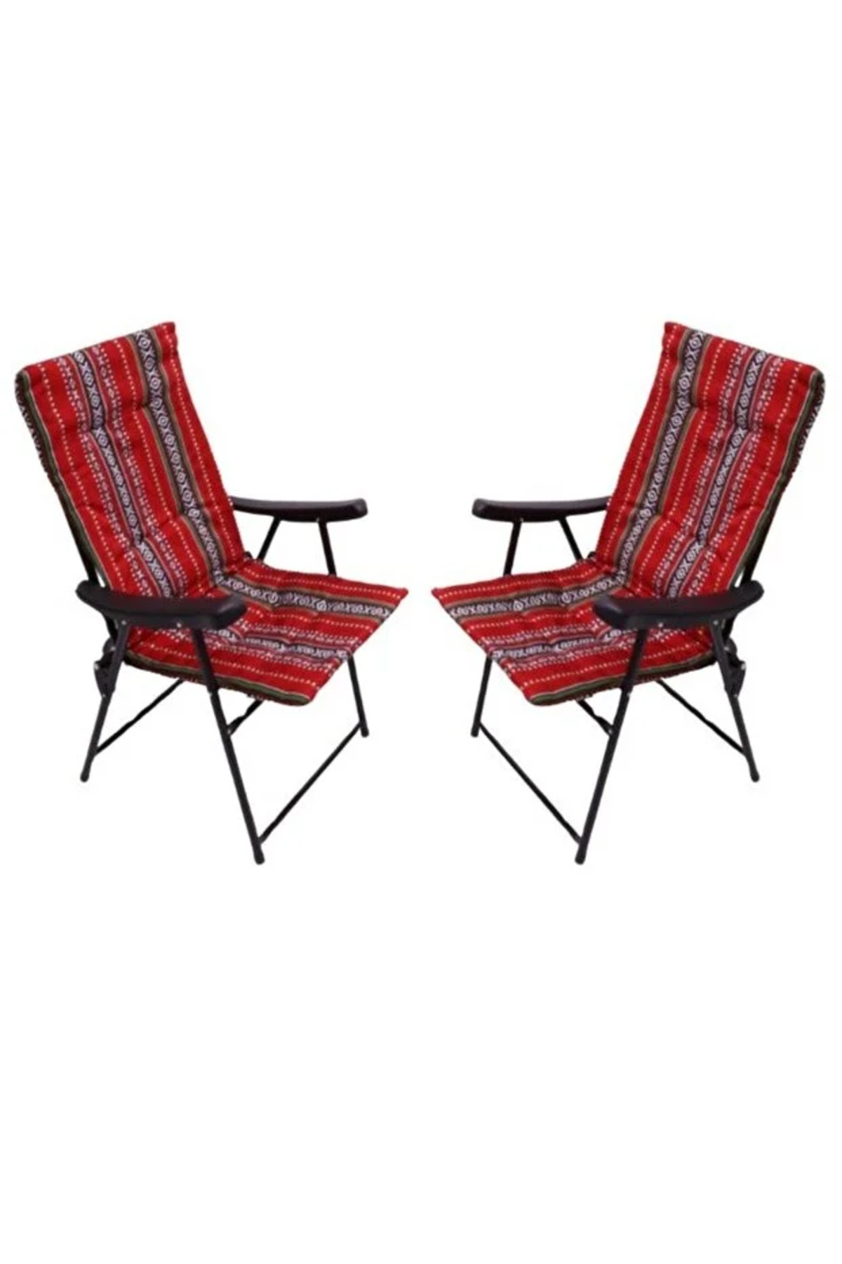 مجموعة كراسي التخييم (كرسيان خارجيان قابلان للطي)