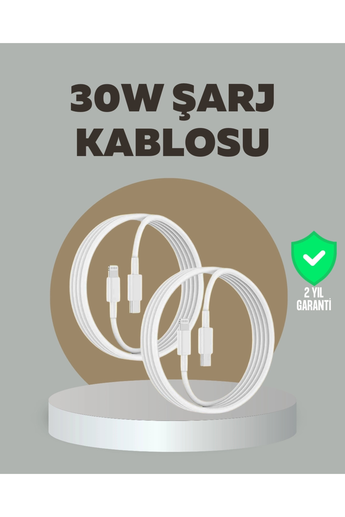 Ronanna iPhone iPad Airpods Uyumlu 30W Type-C to Lightning Kablo