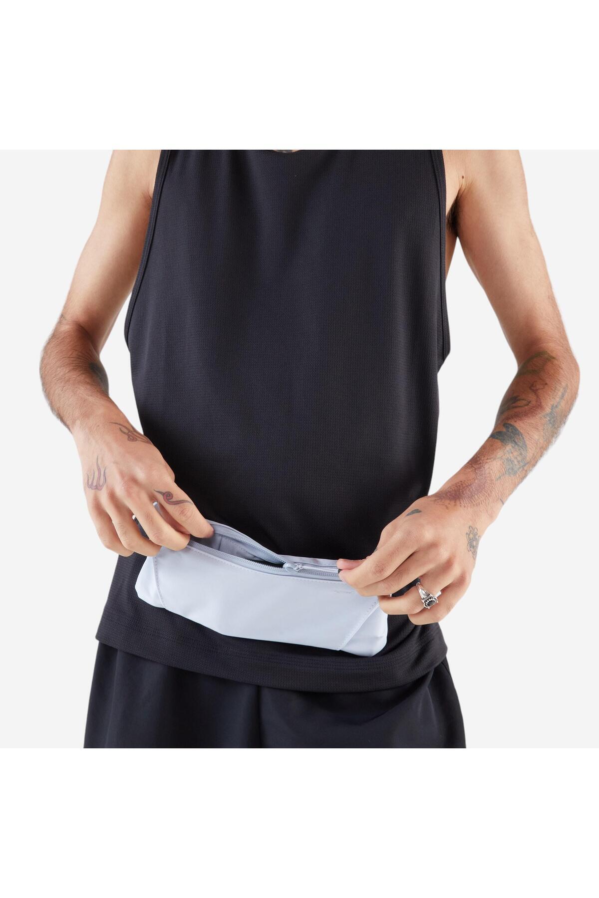 Decathlon Kiprun Yetişkin Koşu Bel Çantası/Telefon Çantası - Gri - Kiprun Basique 2 görsel 5