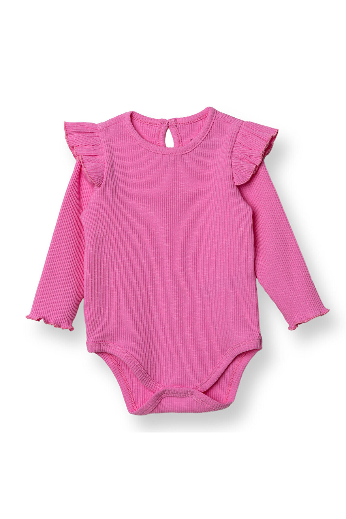 ebebek Hello Baby HelloBaby Kız Bebek Uzun Kol Body Bisiklet Yaka