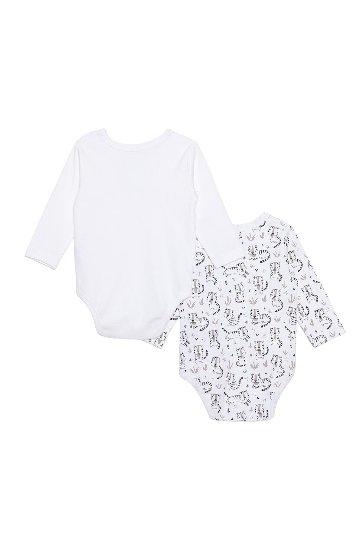 ebebek Hello Baby HelloBaby Erkek Bebek 2li Uzun Kol Body İnterlok Çıtçıtlı Yaka fotoğrafı 2 (önizleme)