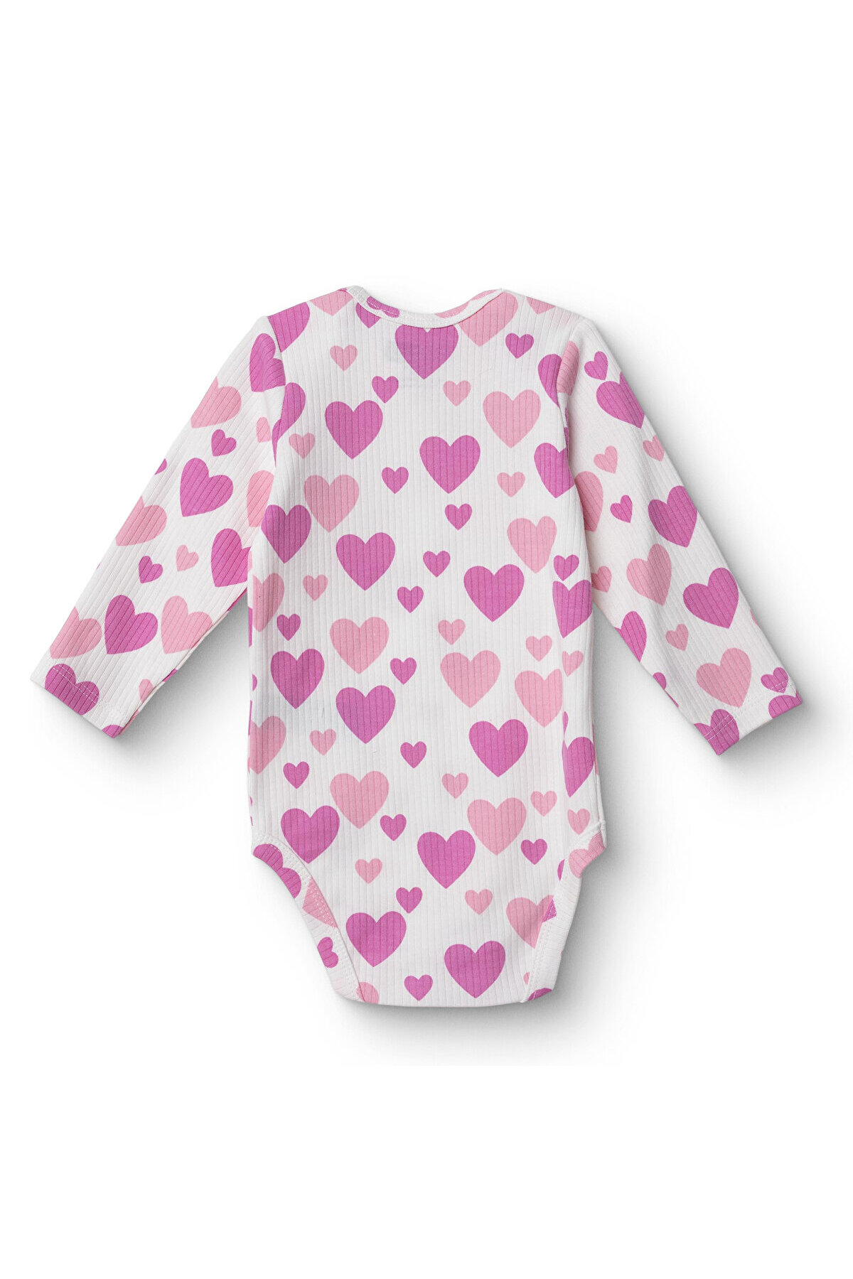 ebebek Hello Baby HelloBaby Kız Bebek Uzun Kol Body Ribana Zarf Yaka Uzun Kol fotoğrafı 2 (önizleme)