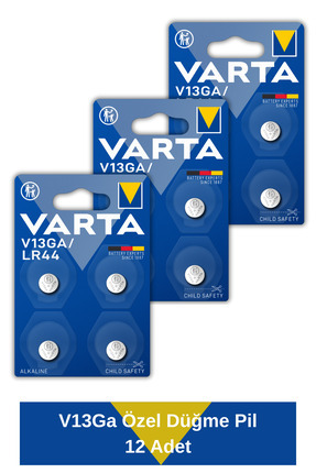 Varta V13Ga Özel Düğme Pil 12 Adet