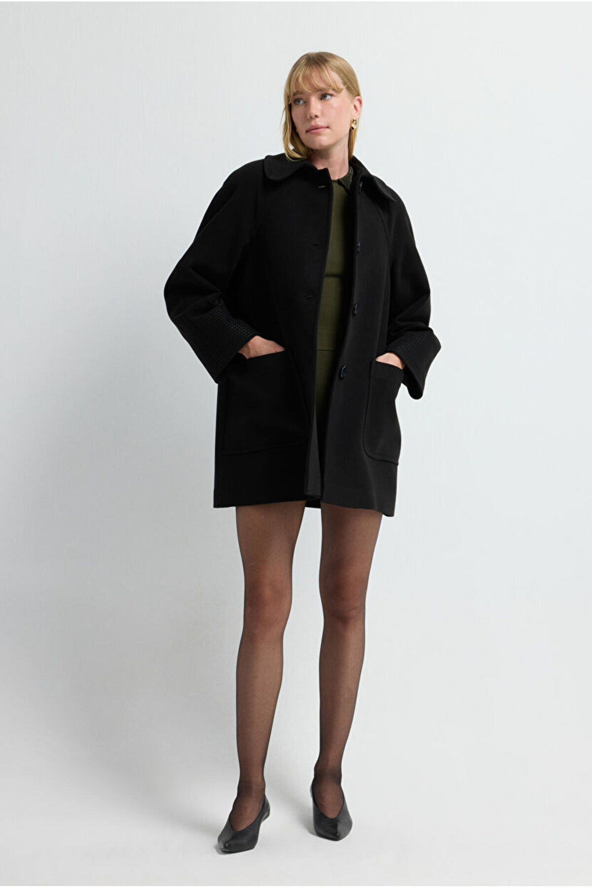 adL  Nakış Detaylı Kaban - Görsel 2