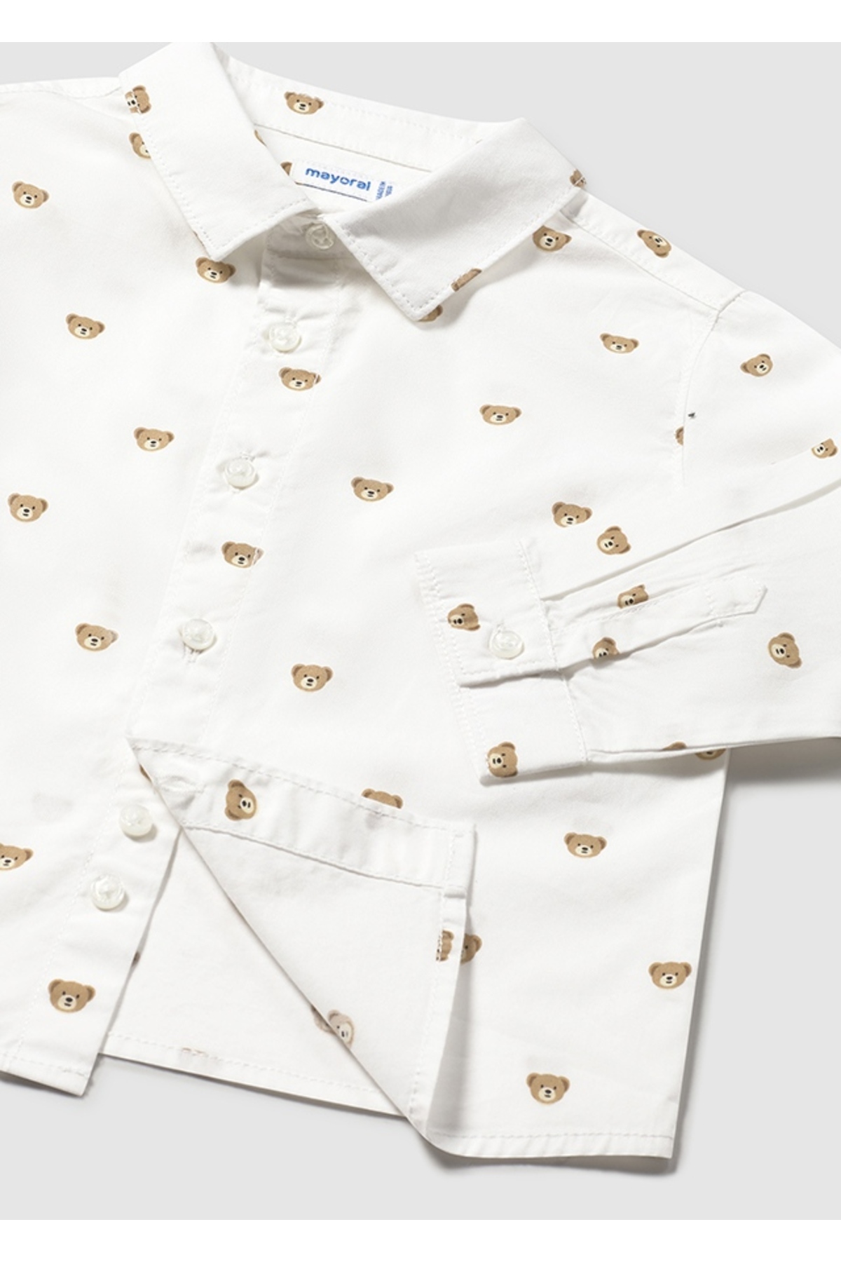 Mayoral 1-4 YAŞ AYICIKLI GÖMLEK - BEYAZ fotoğrafı 3 (önizleme)