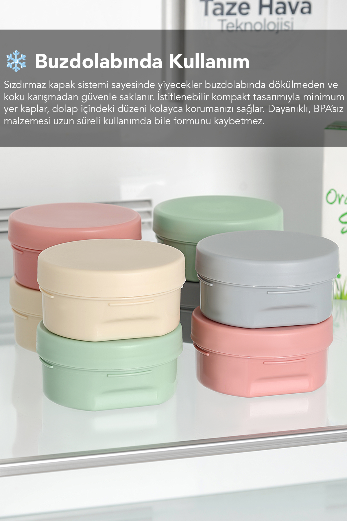 Meleni Baby 2'li Kapaklı Atıştırma Kabı Seti - Yuvarlak Çocuk Atıştırmalık Bebek Beslenme Mama Kabı 150ml Gri fotoğrafı 4 (önizleme)