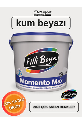 Filli Boya Momento Max Silikonlu İç Cephe Boyası 15L-SİLİNEBİLİR-MAT BOYA-YÜK...