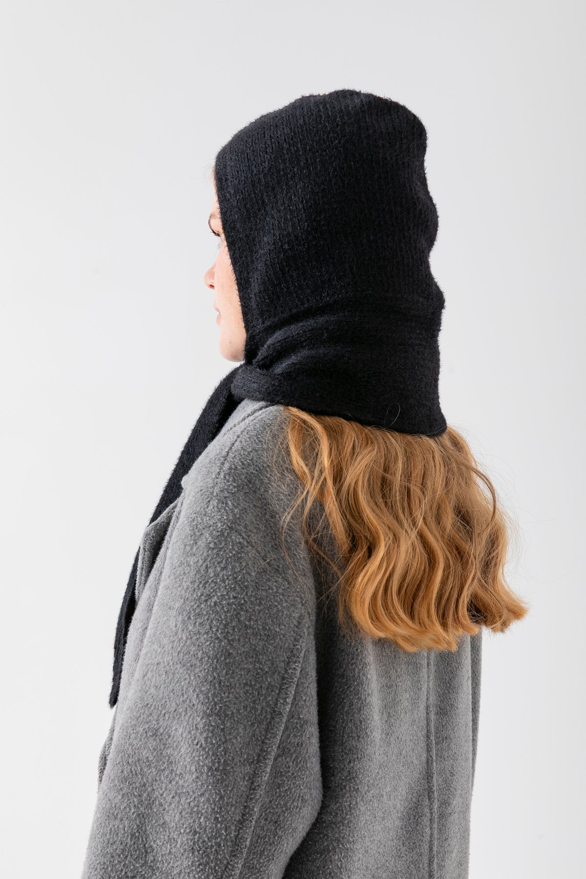 Wega Moda Kadın Yumoş Atkılı Balaclava, Kışlık Bere ve Boyunluk Detaylı Şapka | %100 Yün - Balaclava görsel 8